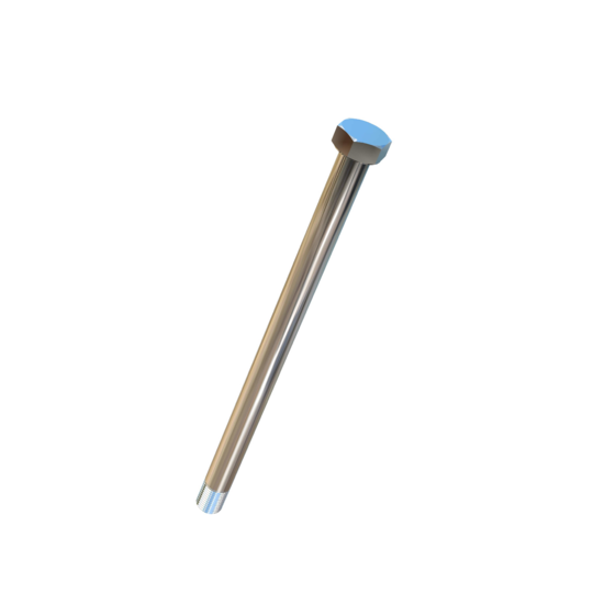 Titanium 1/2-20 X 7.8 UNF Allied Titanium Hex Head Bolt (No Dimple) with 0.6 inches of threads